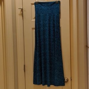Blue maxi skirt